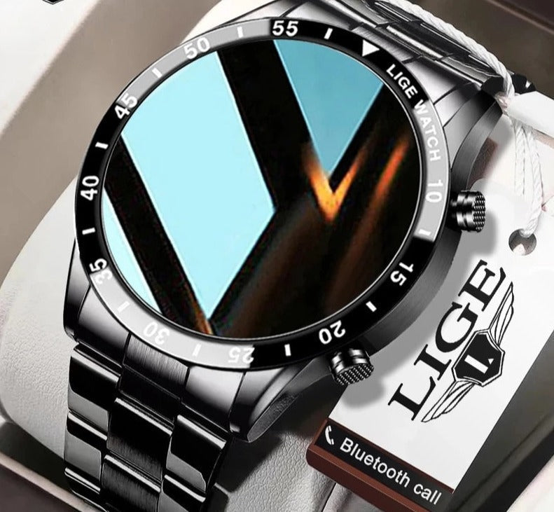 4G Touchscreen Smartwatch with Metal Band for Calls and Fitness