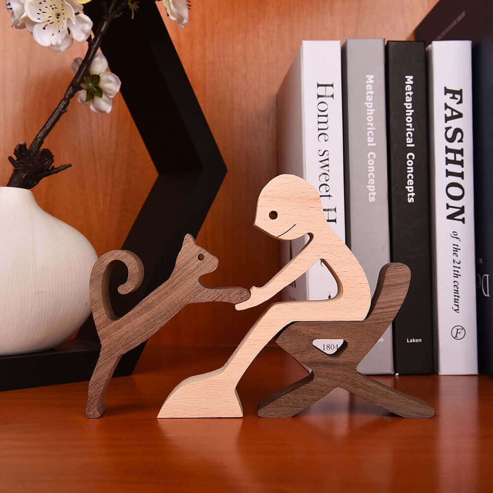 Danish Hand-Carved Wooden Animal Ornaments