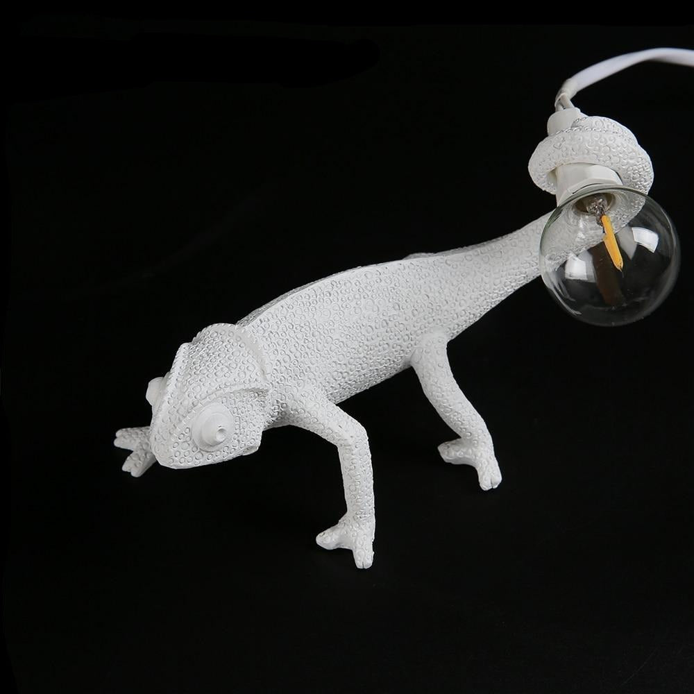 Resin Lizard Table Lamp with LED Light