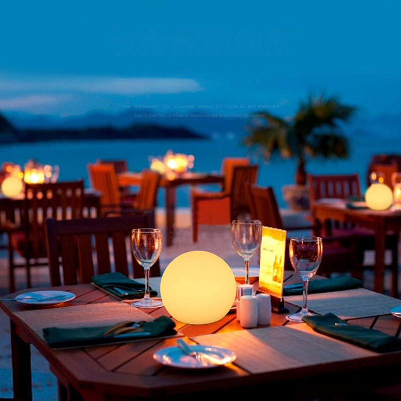 Rechargeable Globe Table Lamp with 16 Color Options
