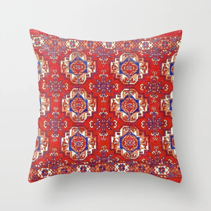 Moroccan Style Boho Cushion Cover with Concealed Zipper
