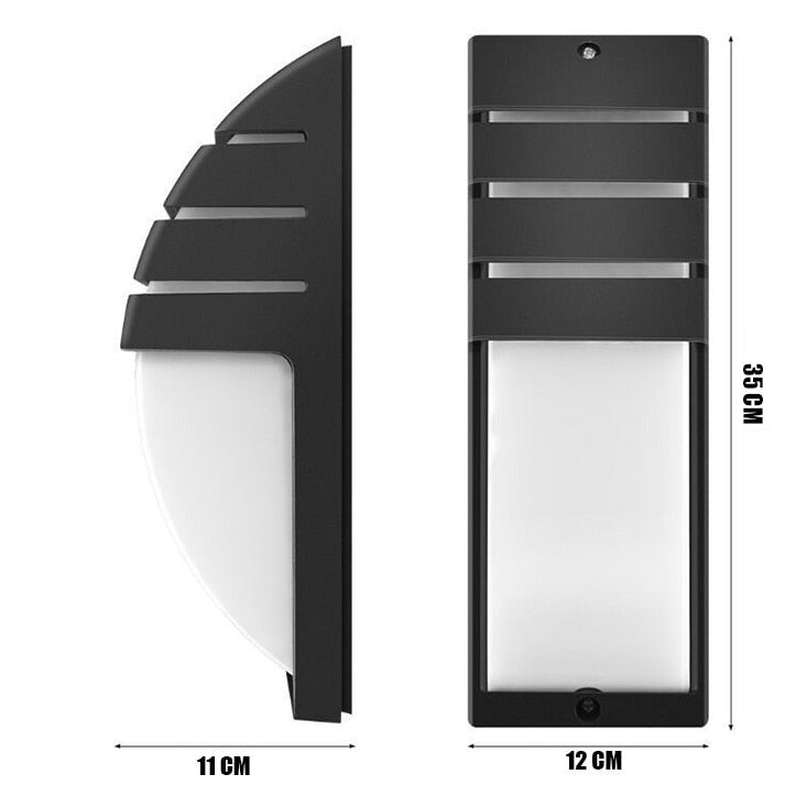 Waterproof LED Outdoor Wall Light with Radar Motion Sensor