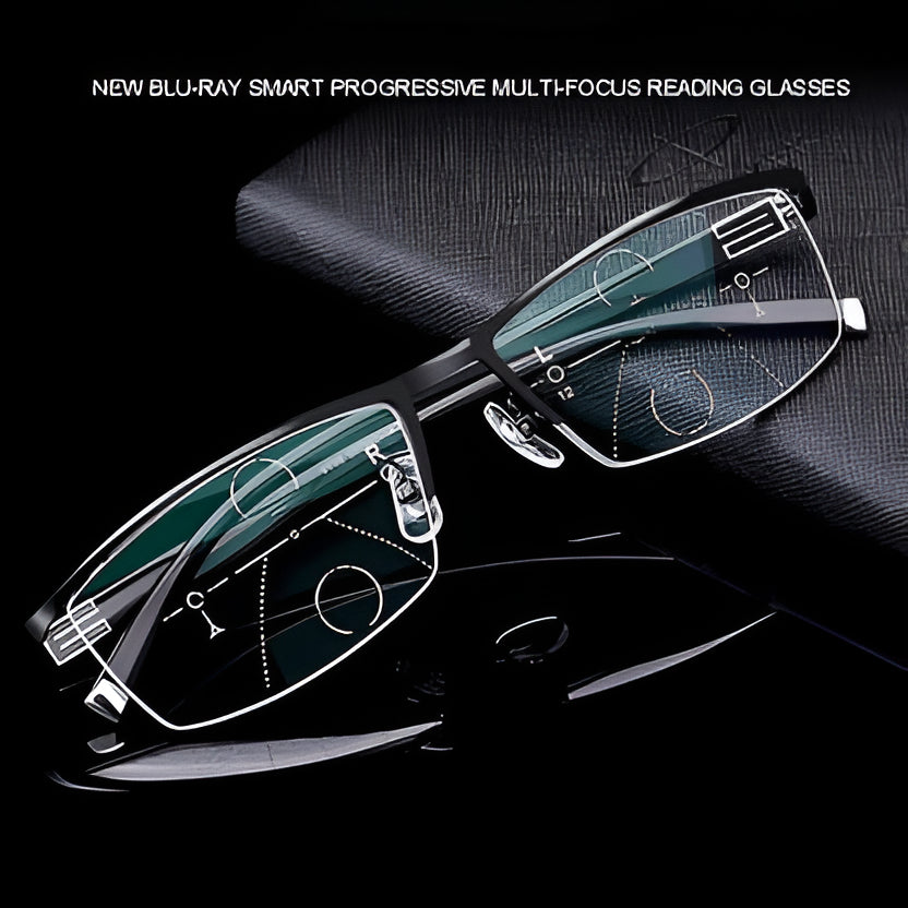 Smart Progressive Reading Sunglasses with Automatic Adjustment