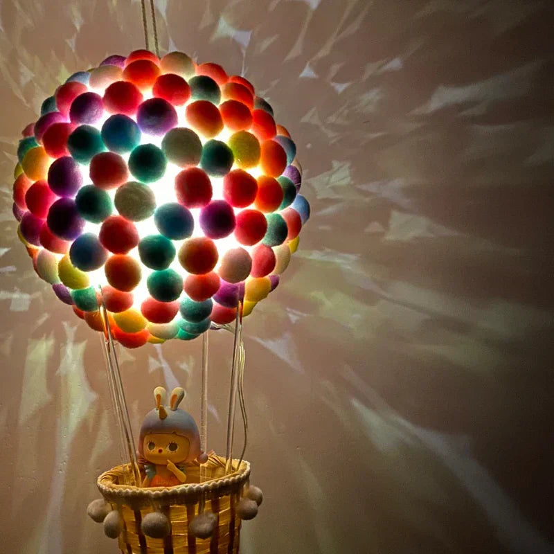 DIY Balloon-Shaped Night Light with Flying Animals