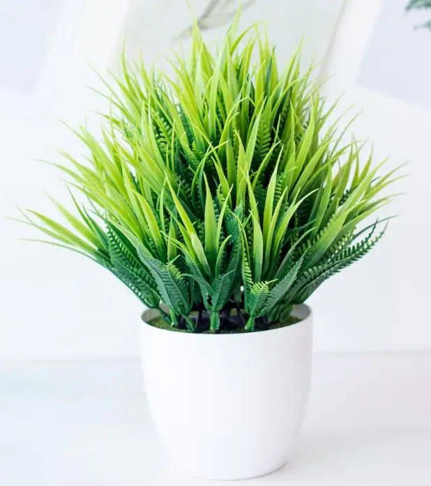 Mini Plastic Bonsai Tree for Desk Decor