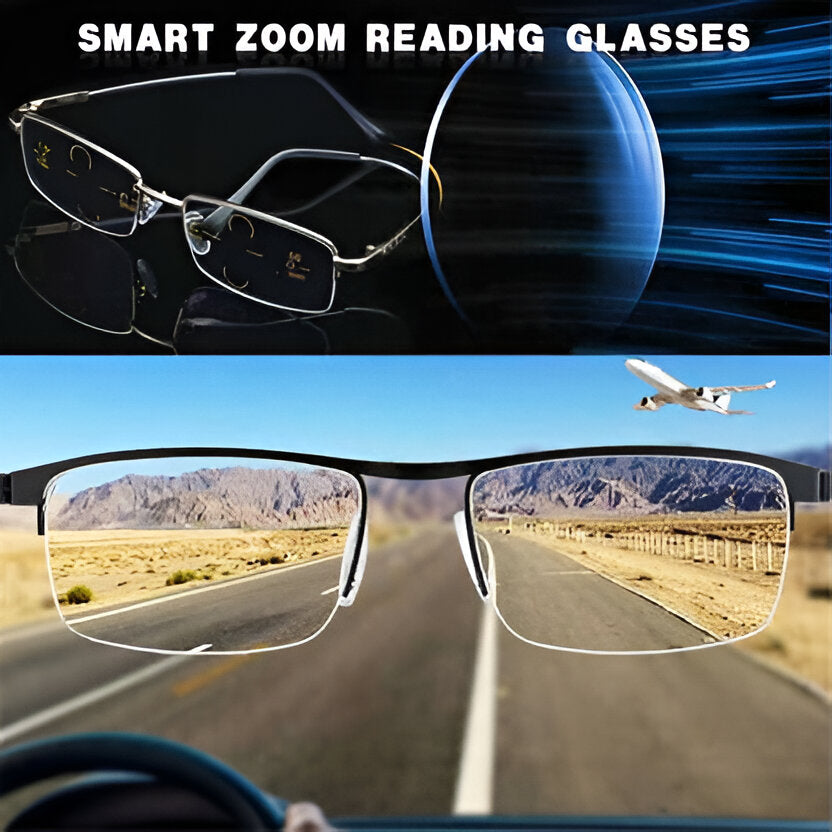 Smart Progressive Reading Sunglasses with Automatic Adjustment