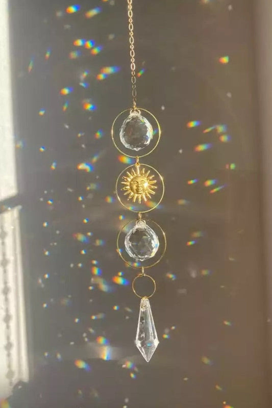 Steel Sun Suncatcher - 13 Inch Sol Invictus Design