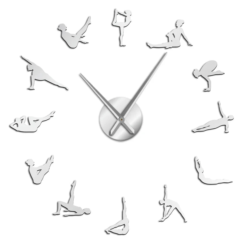 DIY Pilates Wall Clock with Acrylic Hands