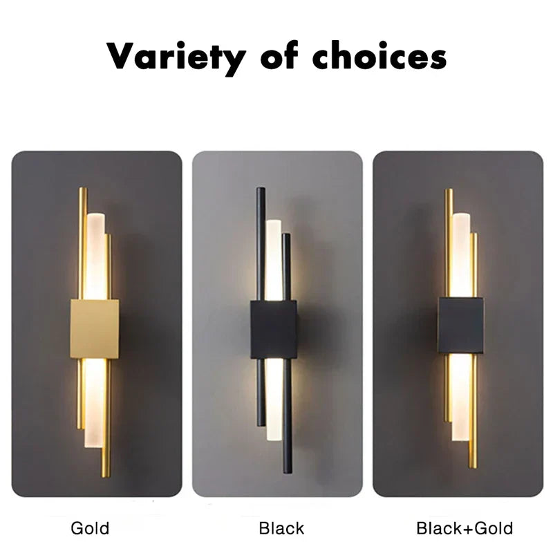 Dual-Headed Modern LED Wall Lamp with Adjustable Color Temperature