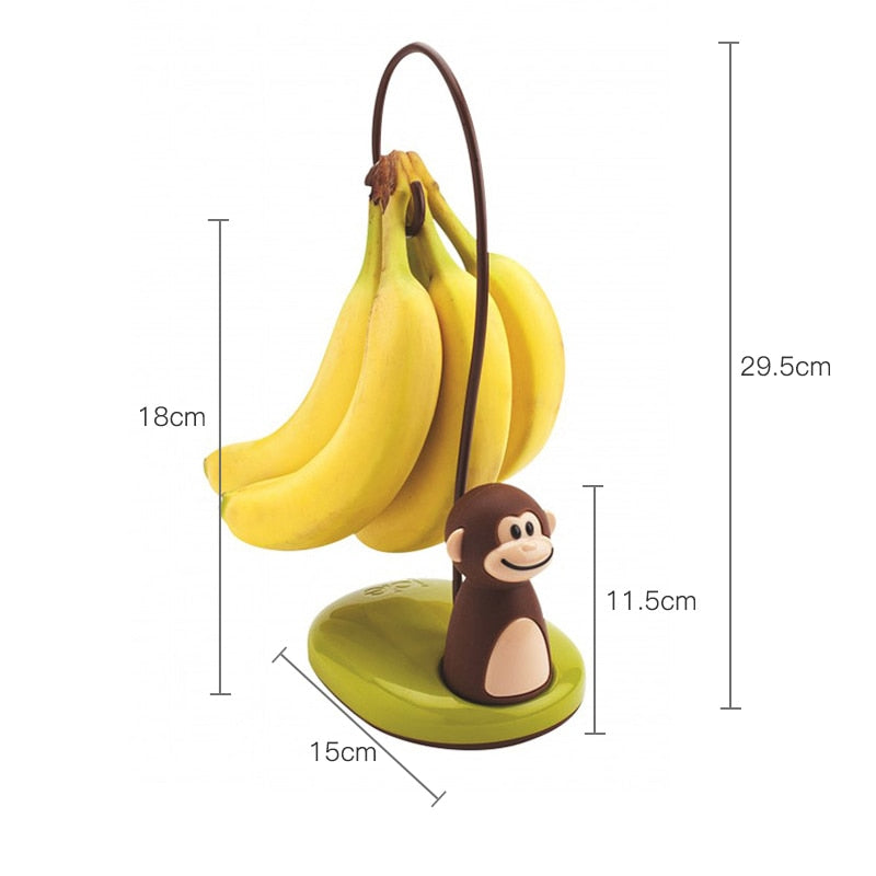 Monkey-Shaped Banana Hanger Stand for Kitchen Storage