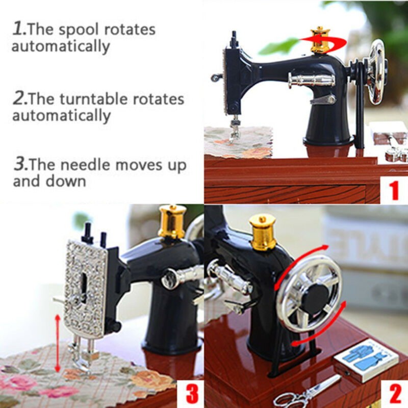 Mini Retro Sewing Machine Decoration