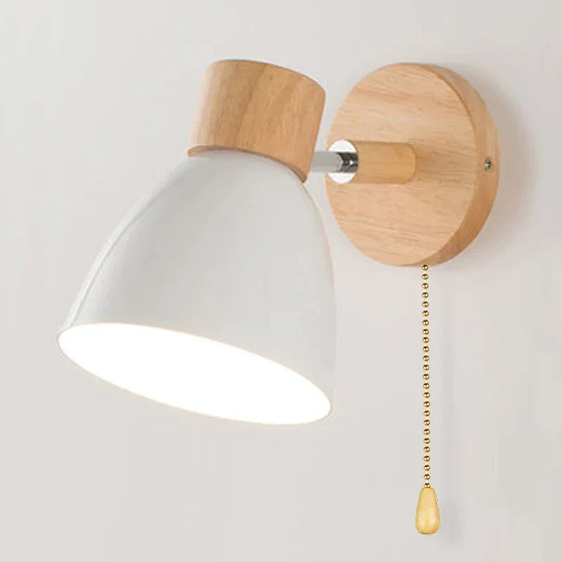Natural Wood Wall Lamp for Cozy Ambiance