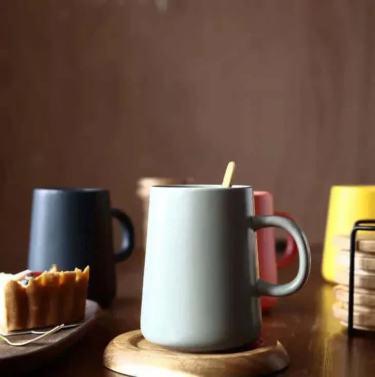 Extra-Large Stoneware Coffee Mug 15 oz in Brown or Gray