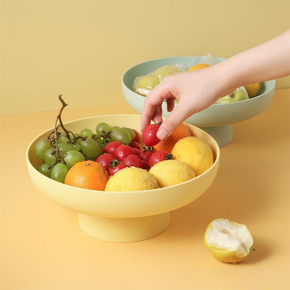 Pastel Round Plastic Fruit Serving Tray