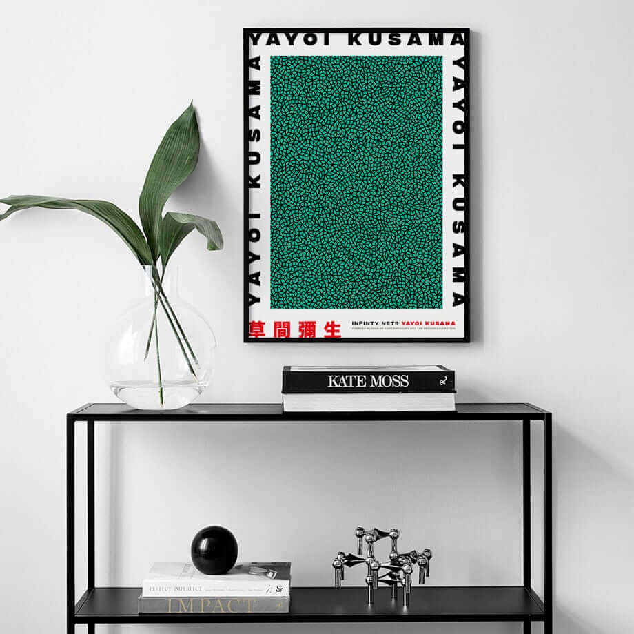 Yayoi Kusama Abstract Art Poster with Vibrant Colors