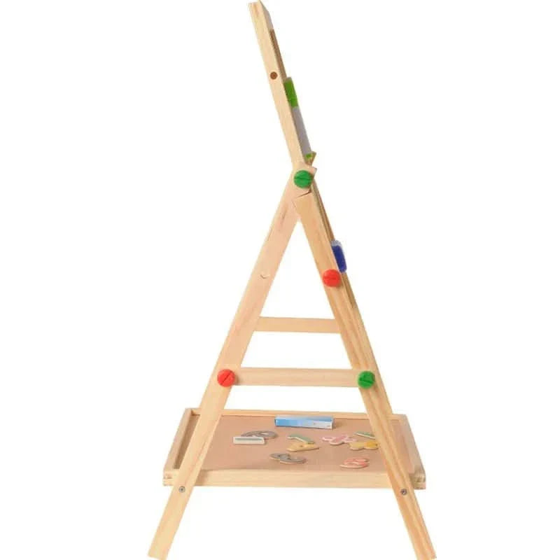 Adjustable Magnetic Whiteboard and Chalkboard for Kids