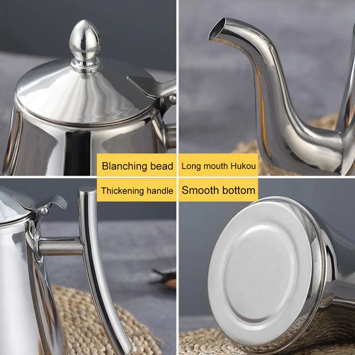 Stainless Steel Induction Kettle with Integrated Filter