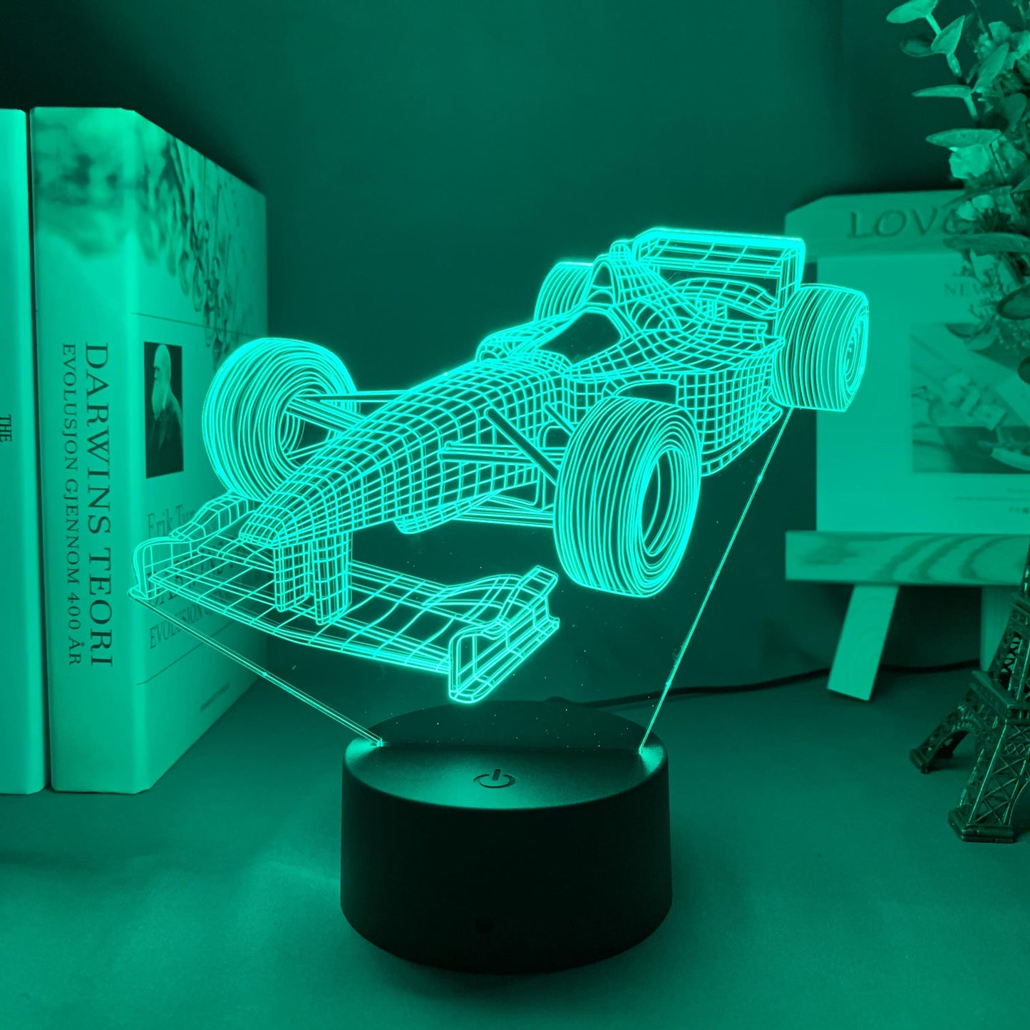 3D Formula 1 Illusion Lamp with 7 Color Modes