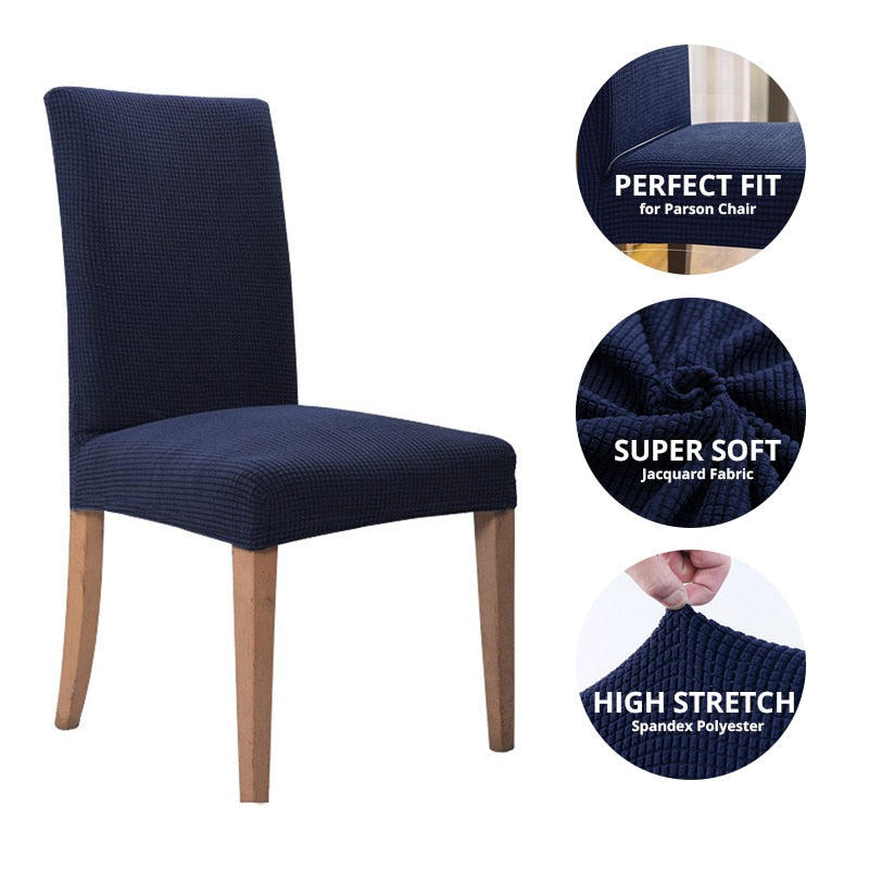 Stretchable Elegant Chair Covers - 2 Piece Set