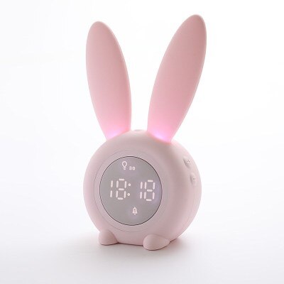 Bunny Sleep Trainer Night Light Alarm Clock for Kids