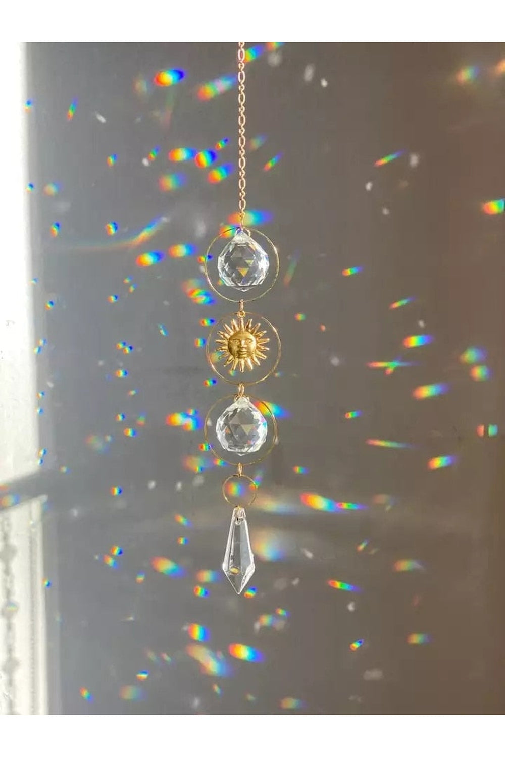 Steel Sun Suncatcher - 13 Inch Sol Invictus Design