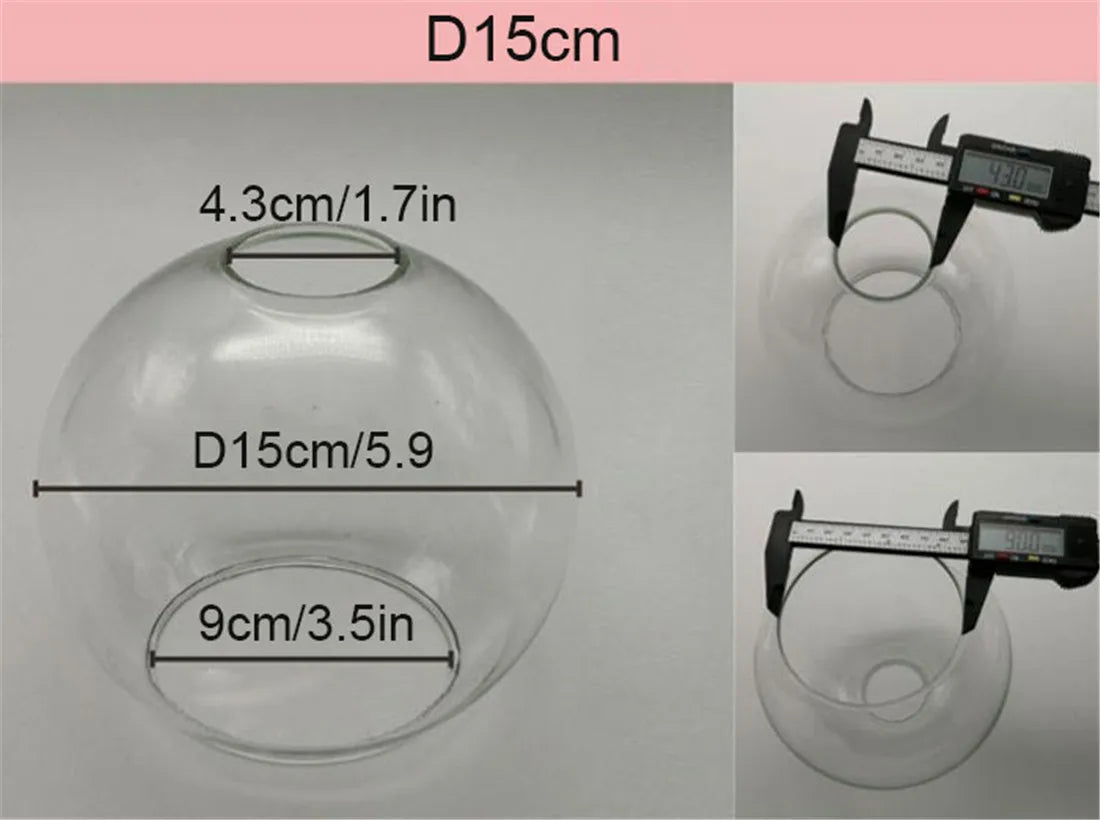 Clear Glass Bell Lamp Shade for Elegant Light Diffusion