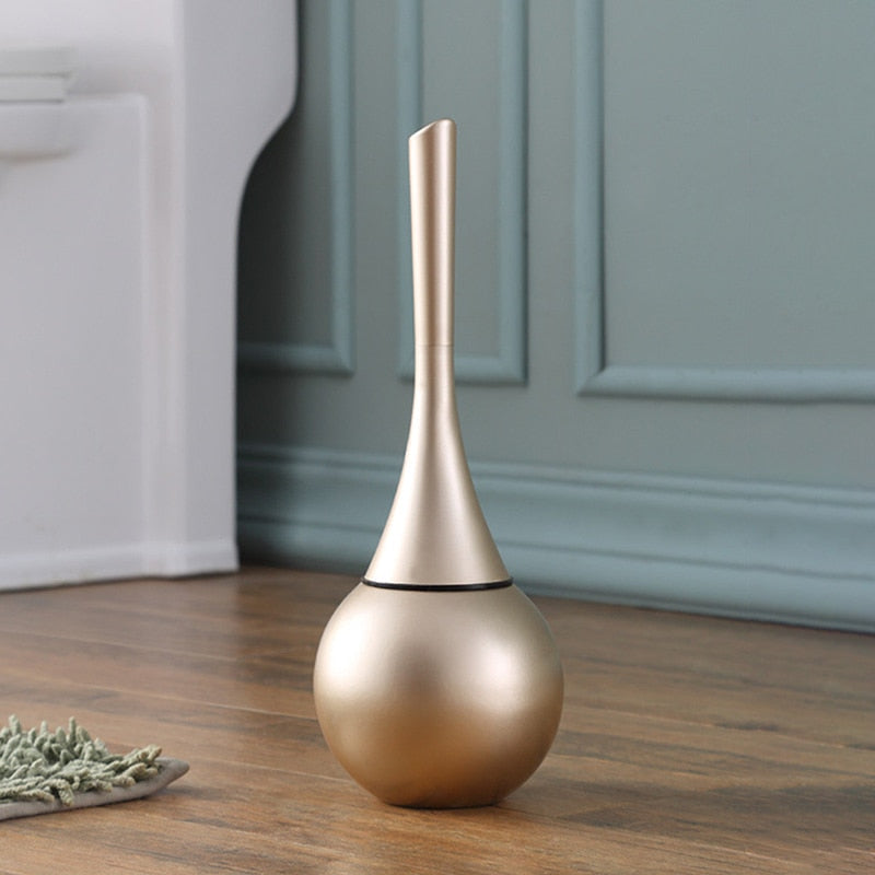 Elegant Hygienic Toilet Brush with Spill-Proof Design