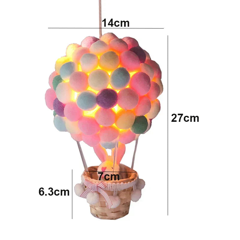 DIY Balloon-Shaped Night Light with Flying Animals