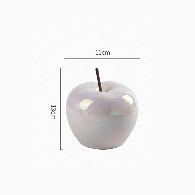 Translucent Apple Table Lamp with LED Bulb