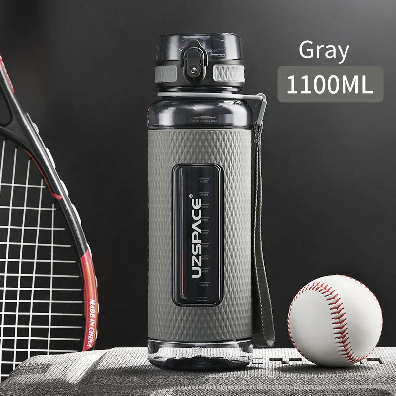 Tritan Plastic Fitness Water Bottle with Tea Infuser, BPA-Free, Leak-Proof, Portable, Eco-Friendly