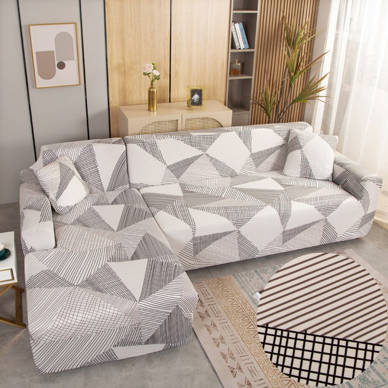Modern Non-Slip Colorful Elastic Sofa Cover 35-118 Inch