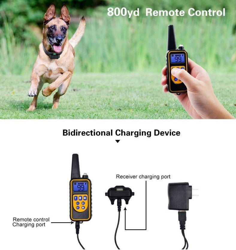 Waterproof Electric Dog Training Collar with Vibration and Sound Modes