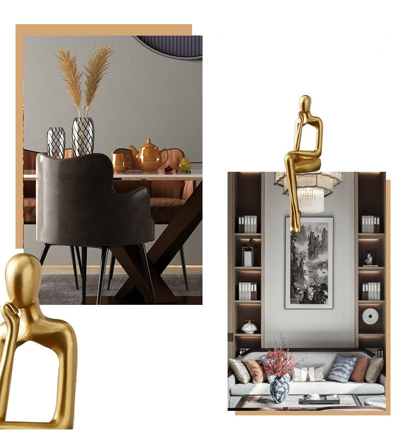 Abstract Modern Figurine Sculpture for Home Decor