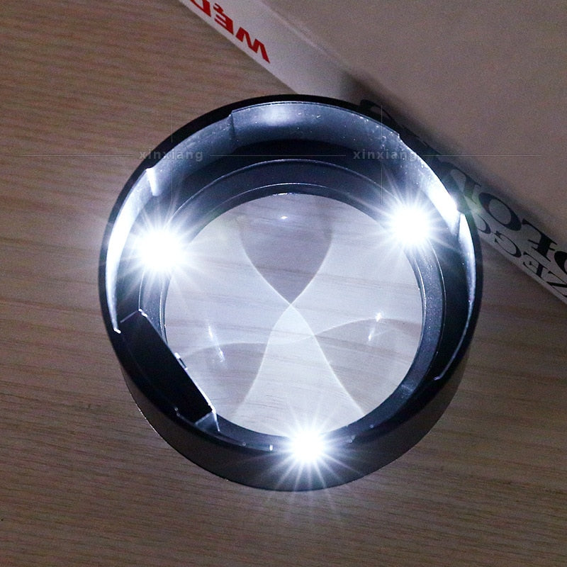 LED Magnifying Glass with Light for Reading and Crafts