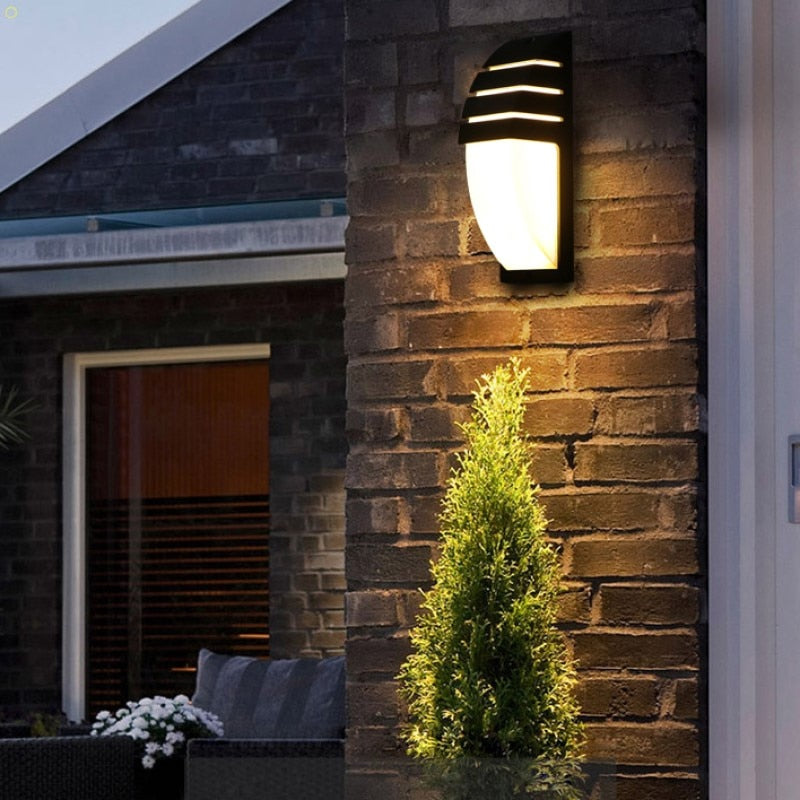 Waterproof LED Outdoor Wall Light with Radar Motion Sensor