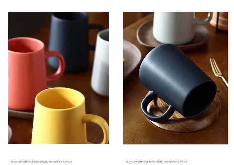 Extra-Large Stoneware Coffee Mug 15 oz in Brown or Gray