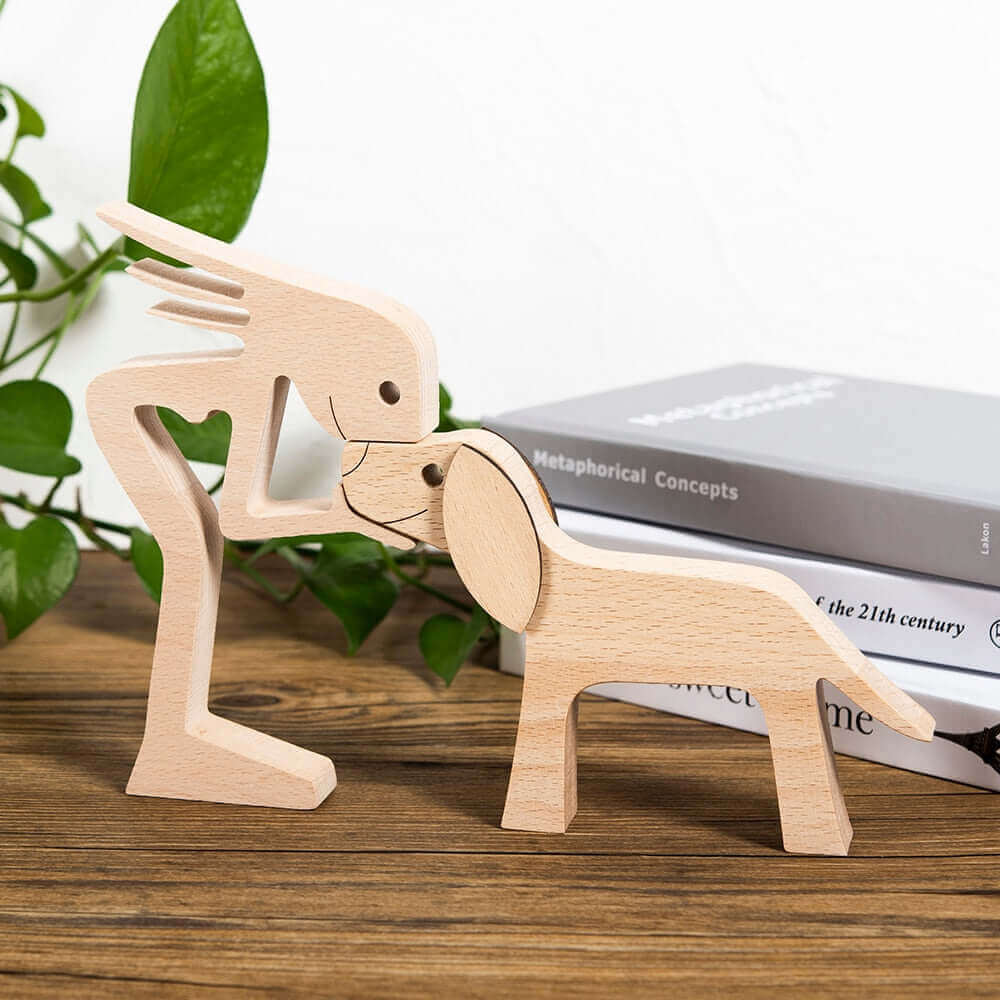 Danish Wooden Animal Ornaments - Hand-Carved Pet Decor