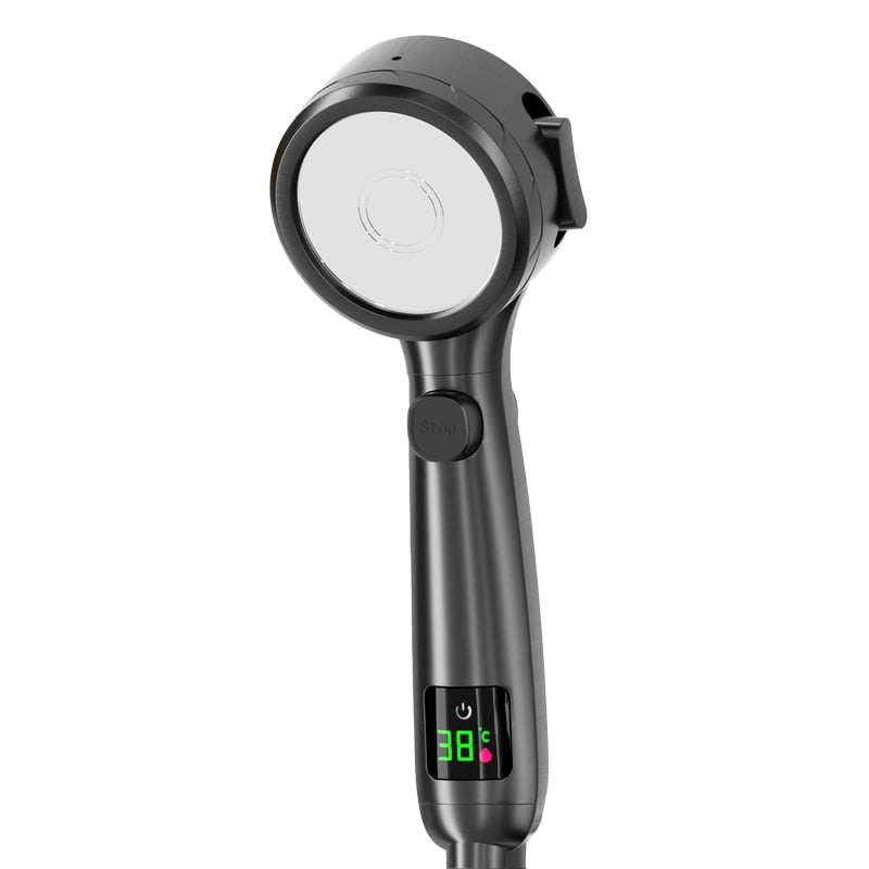 Shower Head with Built-in Temperature Display and Eco-Friendly Features
