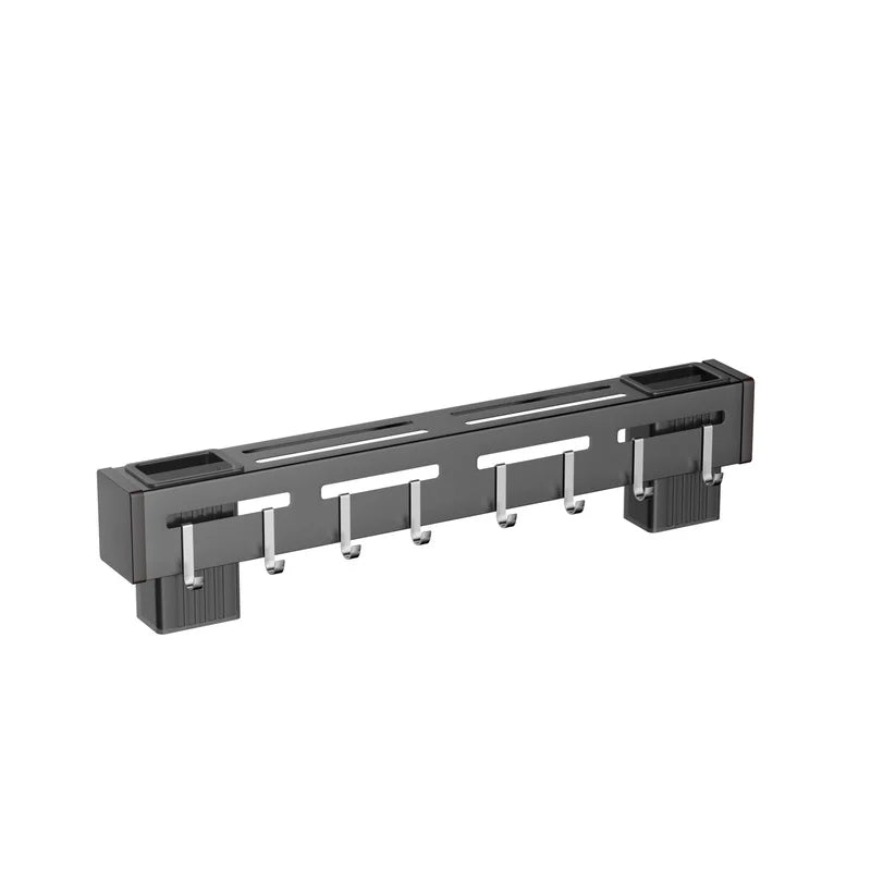 Stainless Steel Wall-Mounted Knife Holder with Hooks