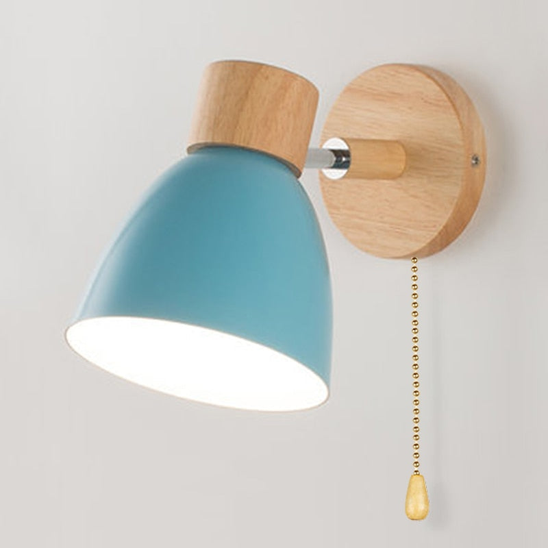 Scandinavian Natural Wood Wall Light