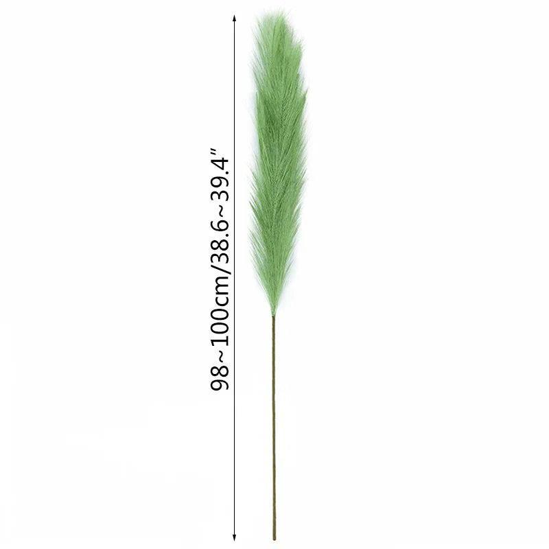 100 cm Artificial Pampas Grass Dried Flower Bouquet for Wedding Decor