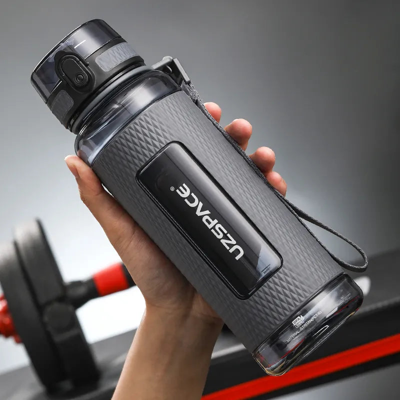 Tritan Plastic Fitness Water Bottle with Tea Infuser, BPA-Free, Leak-Proof, Portable, Eco-Friendly