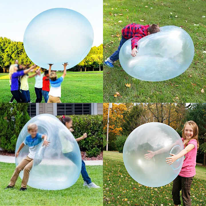 Large Inflatable Play Ball for Kids - Soft and Flexible Outdoor Fun