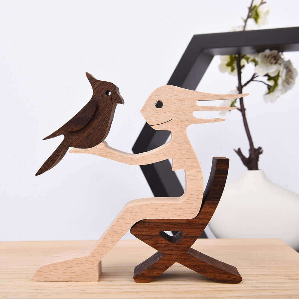 Danish Hand-Carved Wooden Animal Ornaments