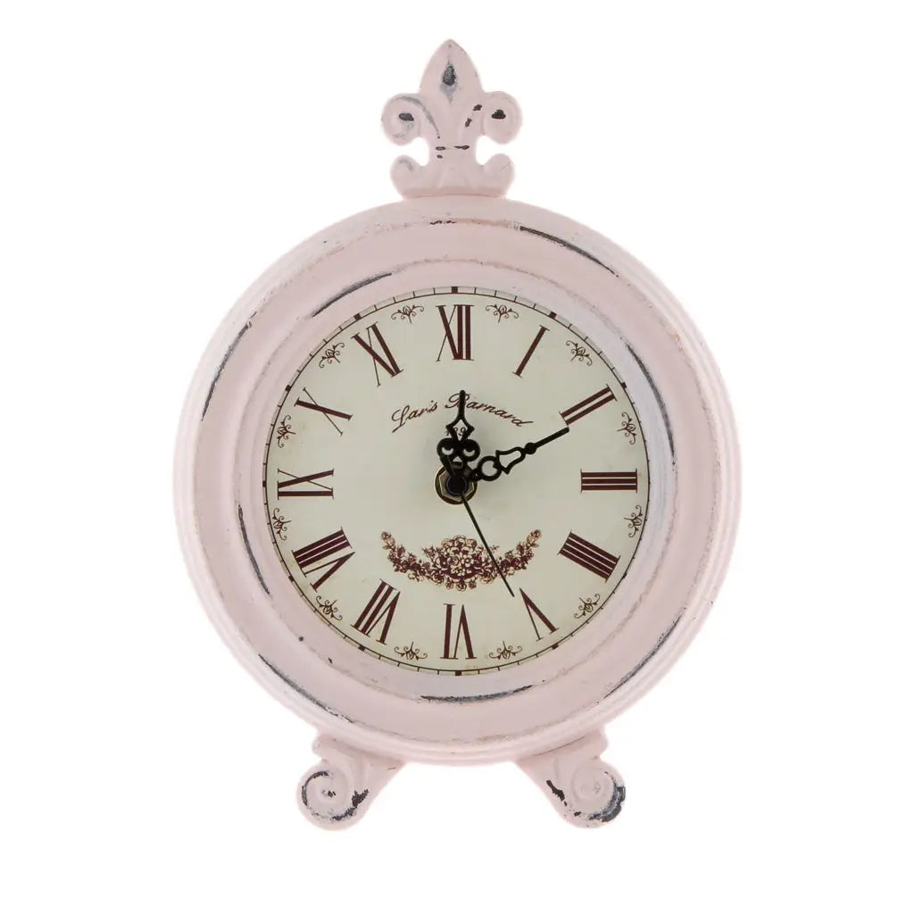 Vintage European Style Wooden Alarm Clock