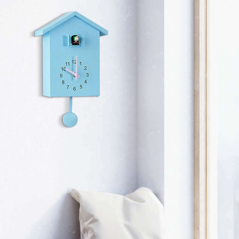 Modern Colorful Cuckoo Clock with Whimsical Bird Mechanism