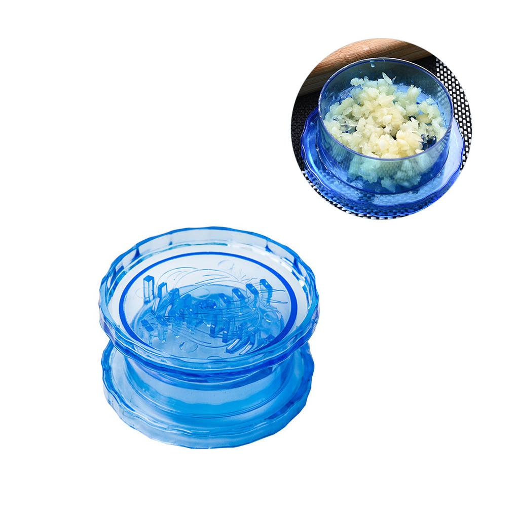 Stainless Steel Garlic Press and Chopper with Ergonomic Handle