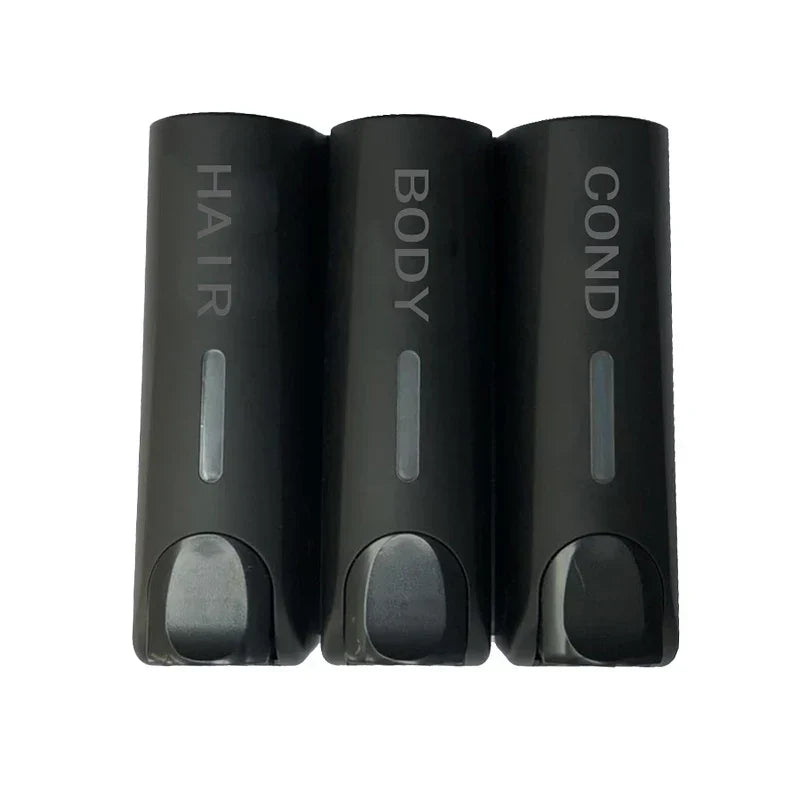 Wall-Mounted Shampoo and Conditioner Dispenser Set