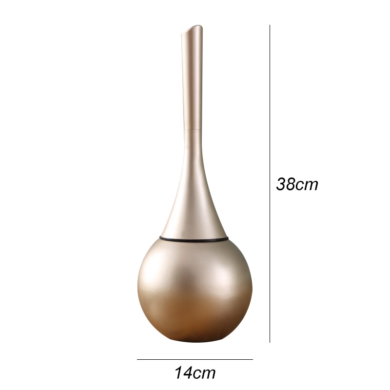 Elegant Hygienic Toilet Brush with Spill-Proof Design