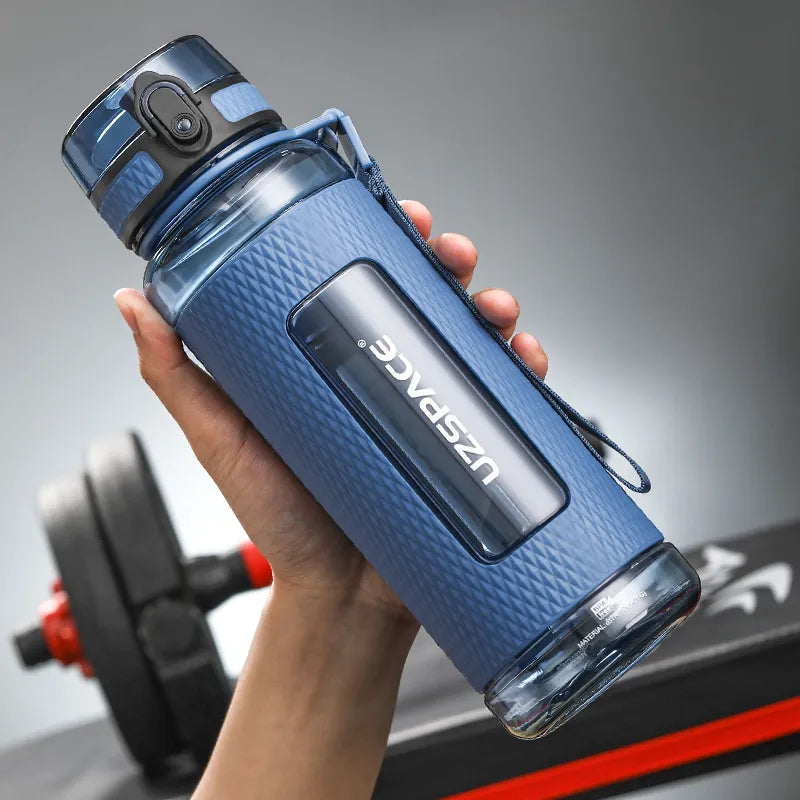 Tritan Plastic Fitness Water Bottle with Tea Infuser, BPA-Free, Leak-Proof, Portable, Eco-Friendly